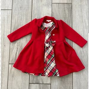 Nannette Baby 2 Piece Coat And Dress Set